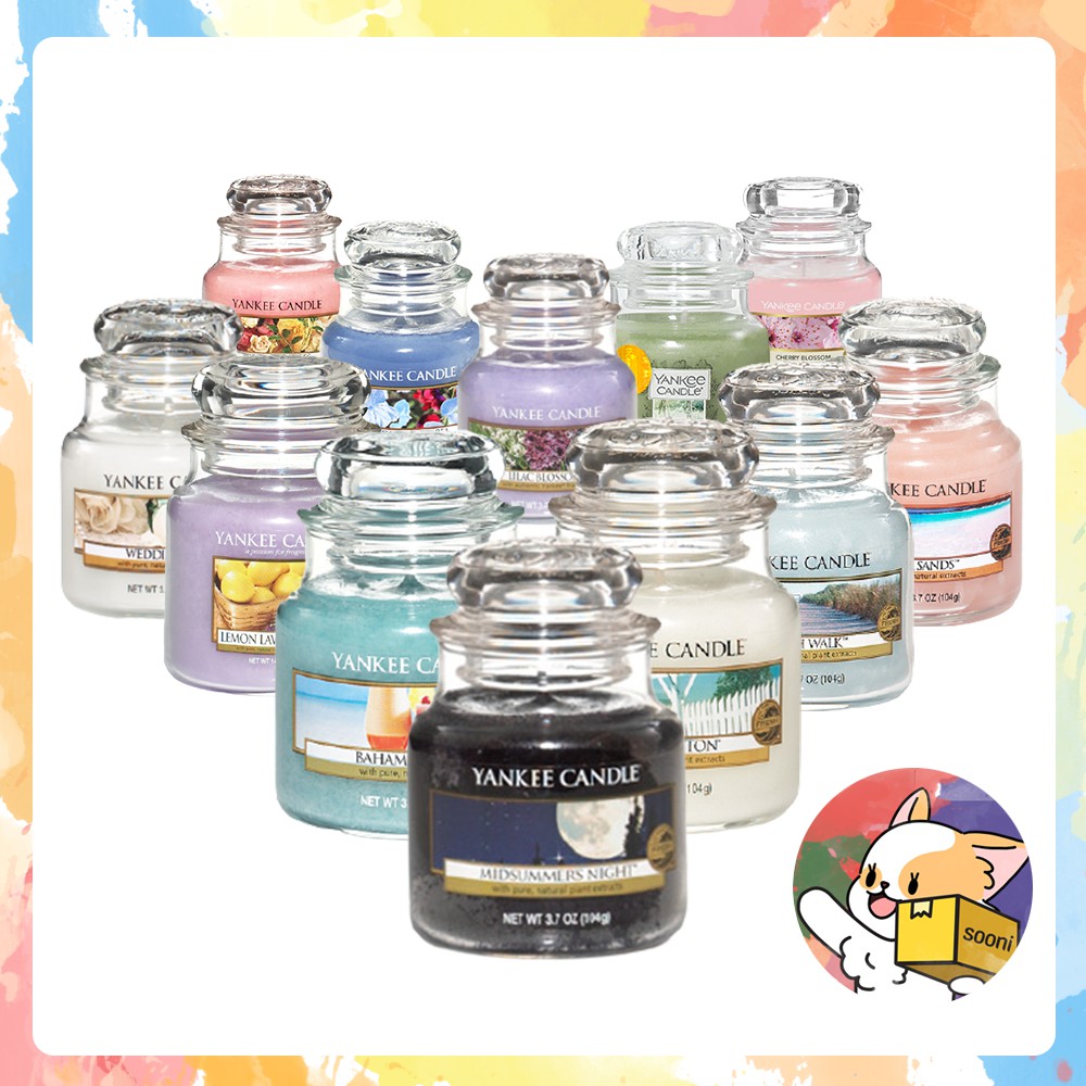 Yankee Candle Small Jar Candle Series 104g 13 Scents From Korea Lemon