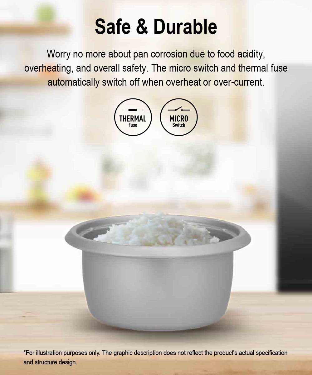 Panasonic SR-Y10G Conventional Rice Cooker Small Mini Aluminium Pan ...