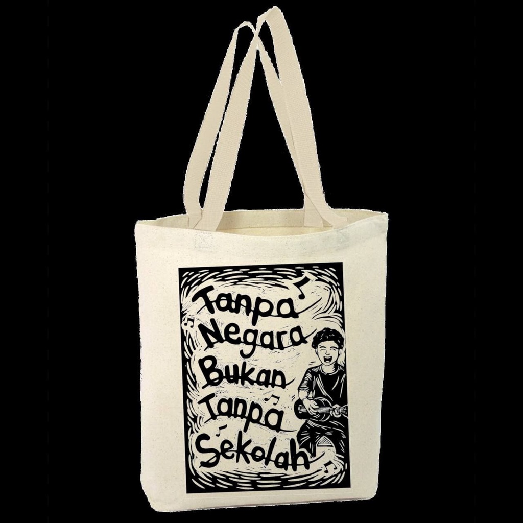 Tote Beg : Tanpa Negara Bukan Tanpa Sekolah | Shopee Malaysia