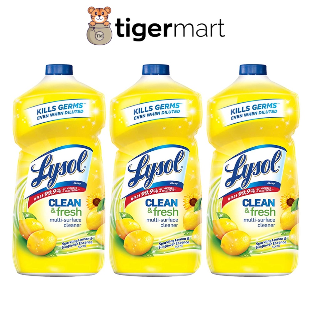 Lysol Clean and Fresh MultiSurface Cleaner, Lemon and Sunflower, 1.18L Shopee Malaysia