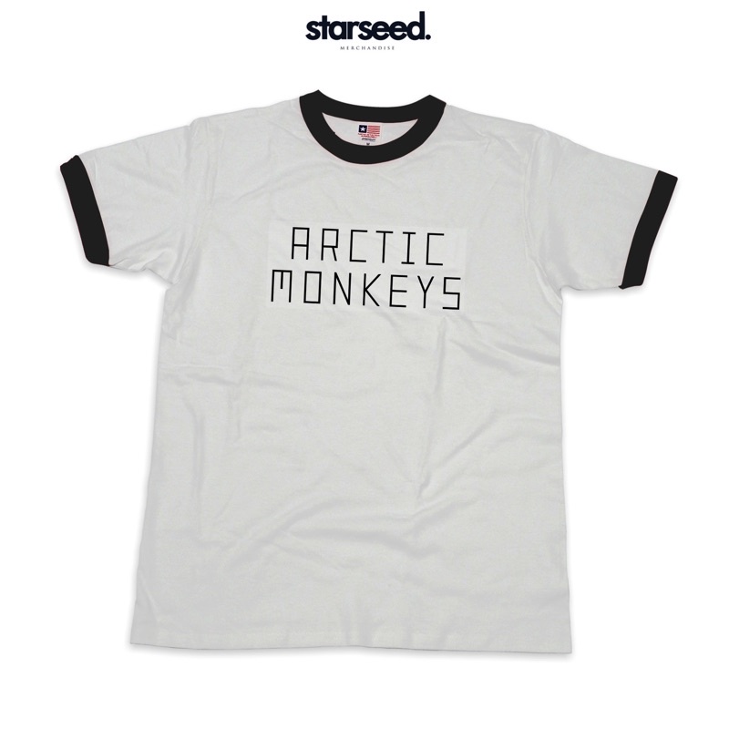 Arctic monkeys t shirt white best sale