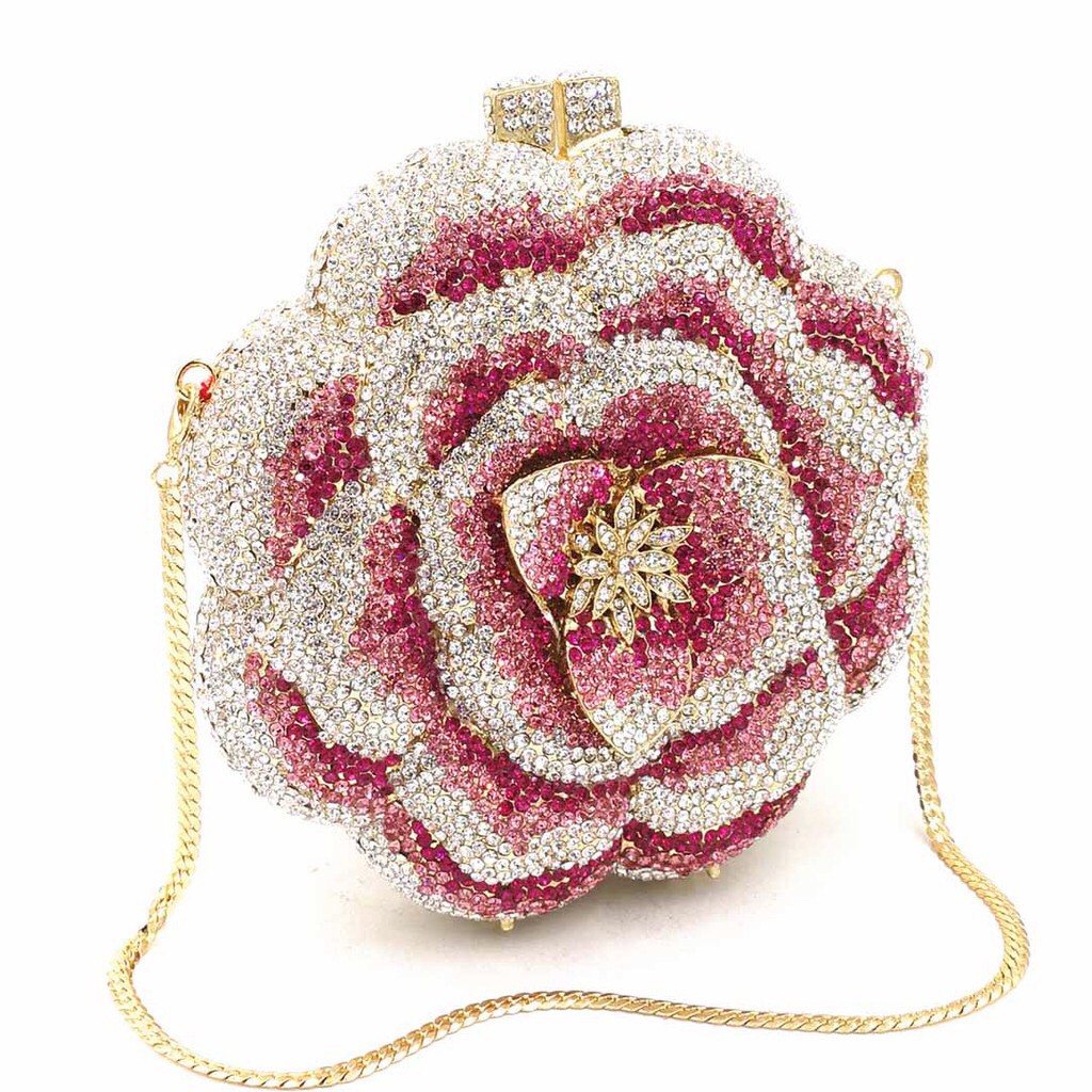 Flower cheap clutch purse