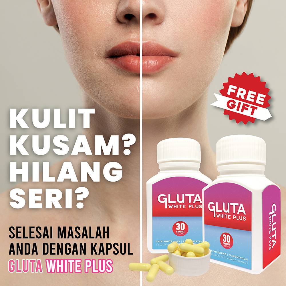GLUTA PLUS, WHITENING SUPPLEMENT, Gluta Pearl Glutathione SKIN WHITENING  JERAGAT JERAWAT | Shopee Malaysia