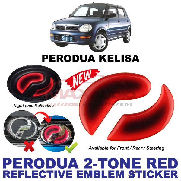 Logo Emblem Sticker PERODUA ALZA AXIA BEZZA MYVI VIVA ARUZ Front Rear ...