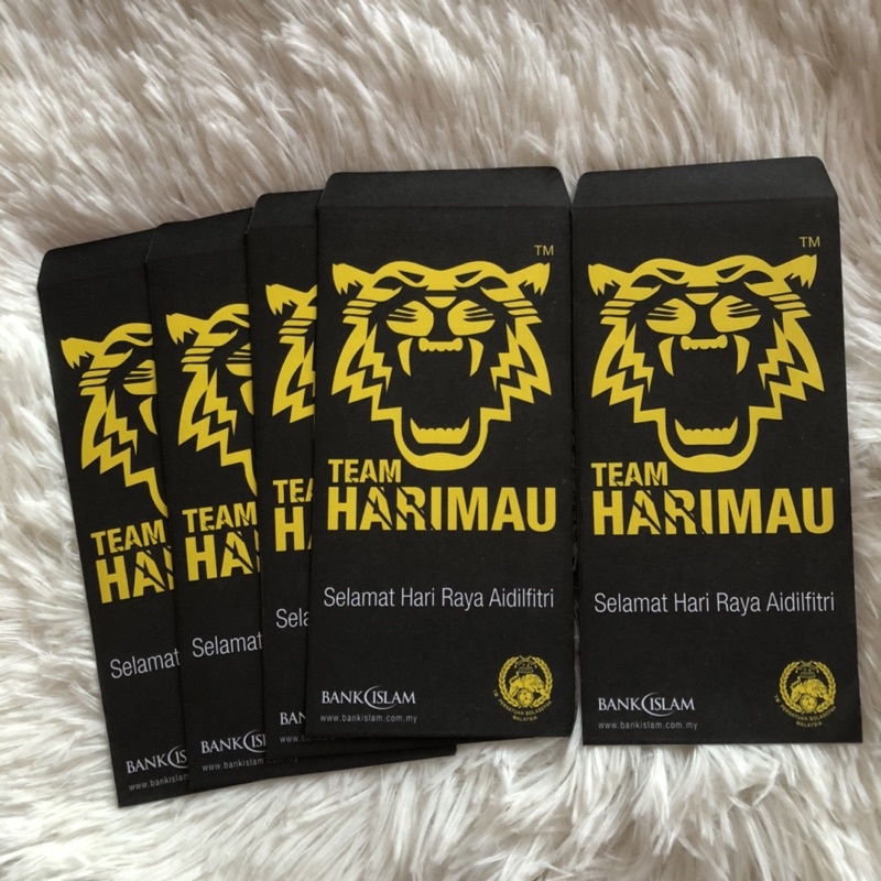 BANK ISLAM TEAM HARIMAU Sampul Raya Money Envelope per piece | Shopee ...