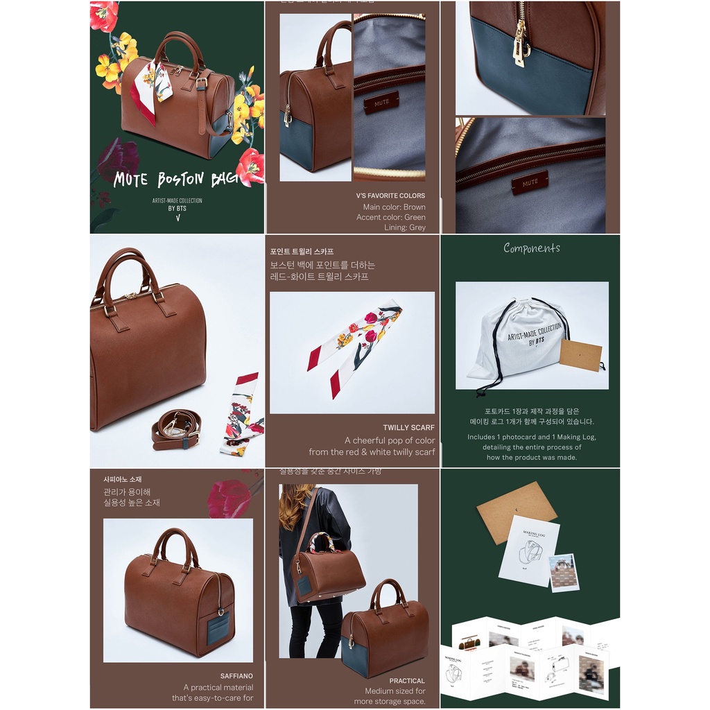 ARTIST-MADE COLLECTION BY BTS ボストンバッグ BTS】 ARTIST-MADE