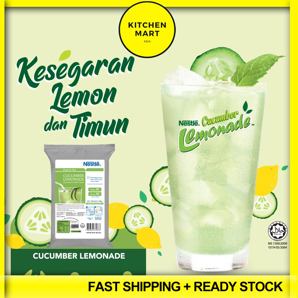 NESTLE CUCUMBER LEMONADE DRINK 200g Refreshing Top Quality Gred ...