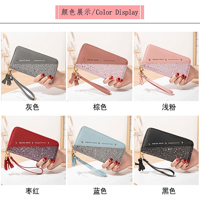 Fashion Sequined Patchwork Glitter Wallet for Women Algeria
