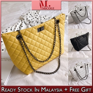 Ready Stock QUILTED SLING BAG chain adjustable strap BEG TANGAN