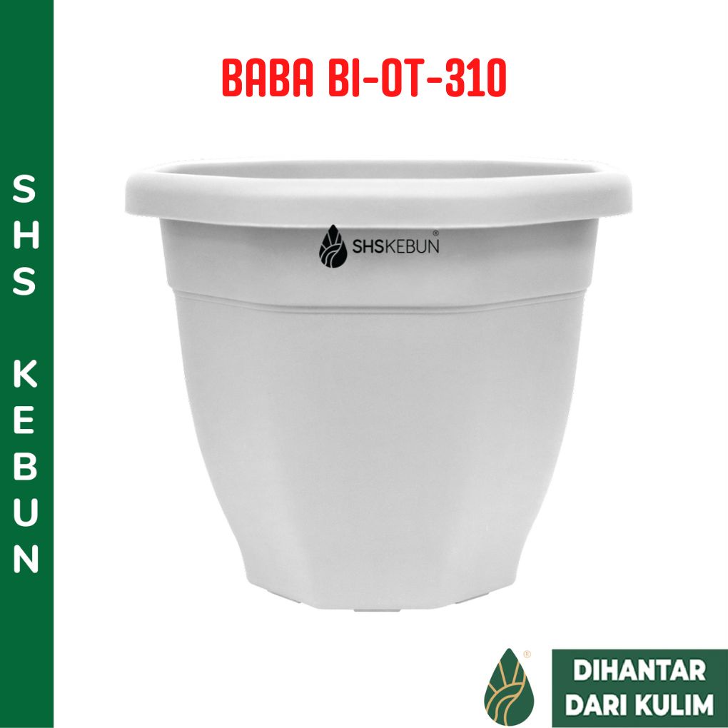 Baba Biodegradable Flower Pot Plastic Plant Pot BI-OT-310 Pasu Bunga ...