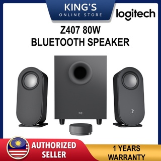 LOGITECH Z407 BLUETOOTH SPEAKERS - 80W - BLACK