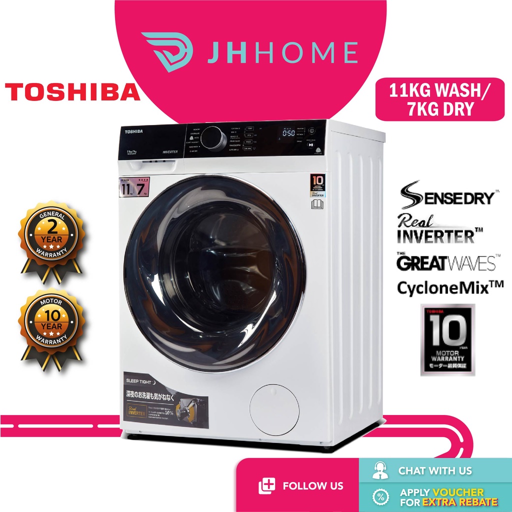 Toshiba washing machine on sale and dryer