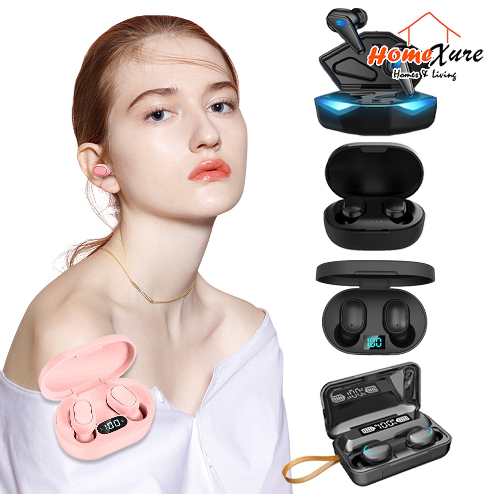 HomeXure BLUETOOTH EARPHONE Wireless gaming earbuds original K55 cool