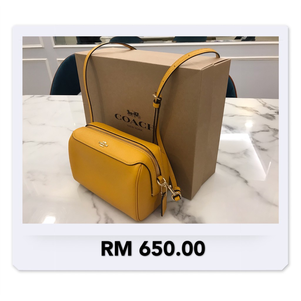 NEW Coach Yellow Sling Bag Shopee Malaysia