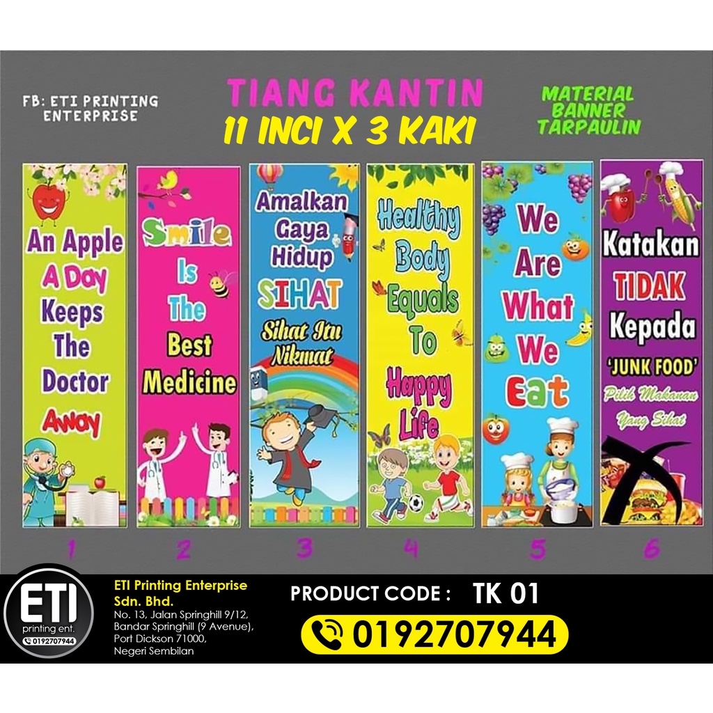 Set Tiang Kantin Keceriaan Sekolah Shopee Malaysia