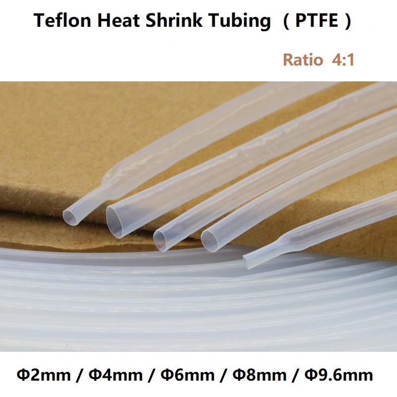 1Meter Diameter 2mm 4mm 6mm 8mm 9.6mm Teflon PTFE Heat Shrink Tube ...