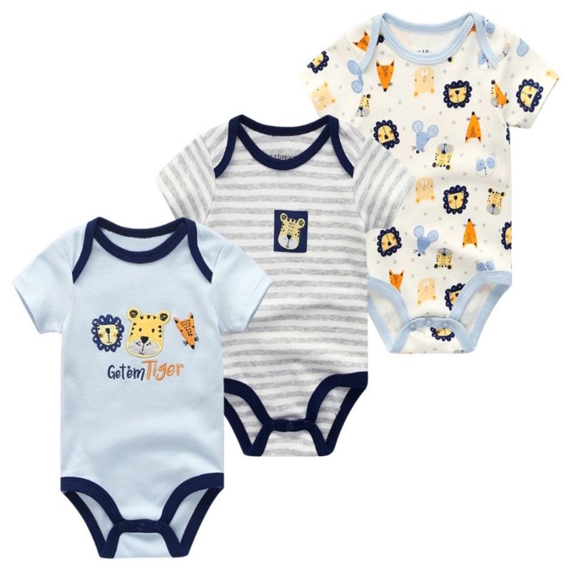 Baby Rompers 100% Cotton (as shown in picture) | Shopee Malaysia