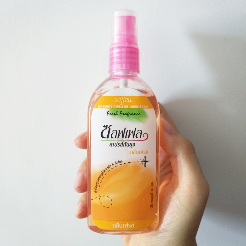 Soffell Thailand Mosquito Repellent Liquid Spray Fresh Orange Fragrance