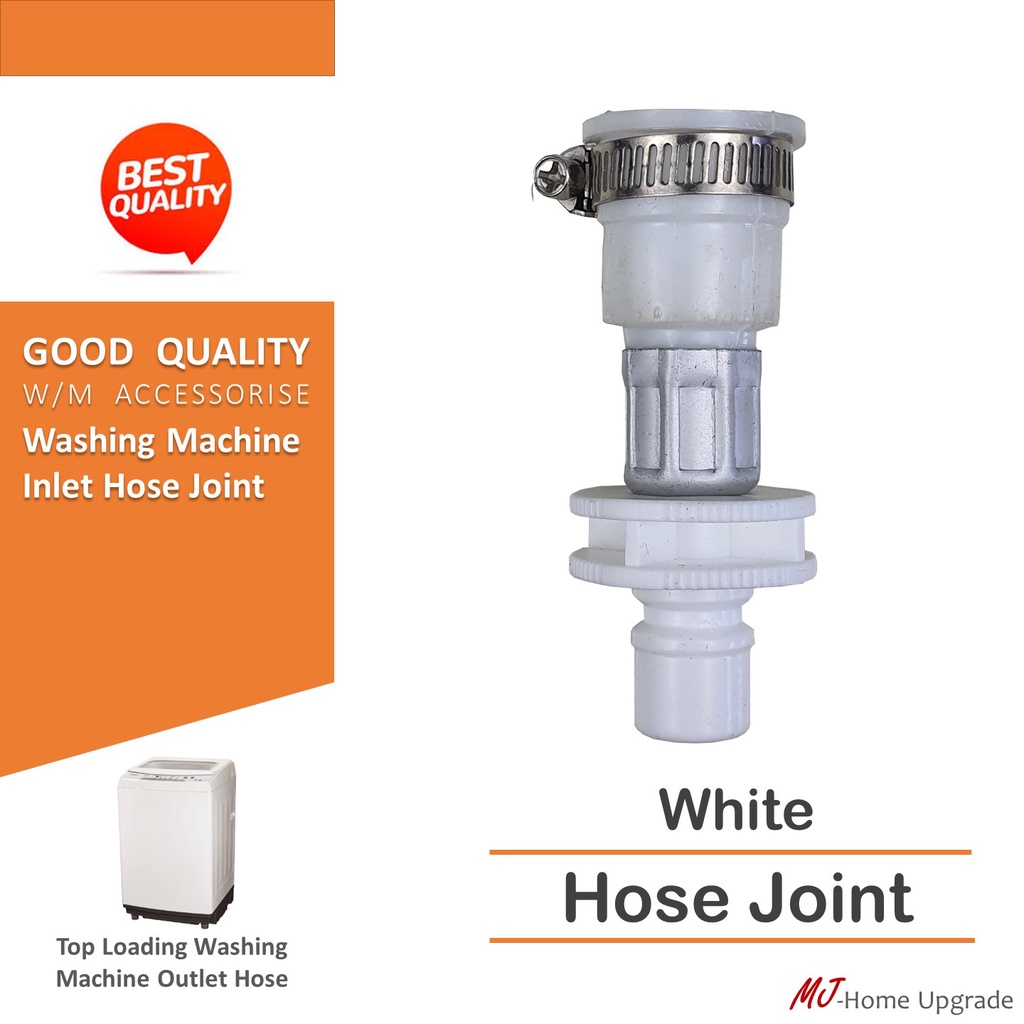 Washing Machines Inlet Hose Joint D (White Rubber) | Shopee Malaysia