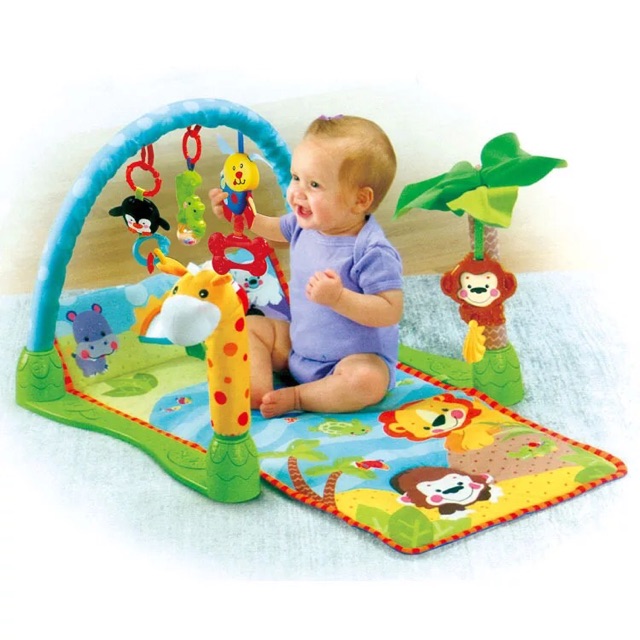 Edu Play Baby Gym Mat Fisher Price Precious Shopee Malaysia