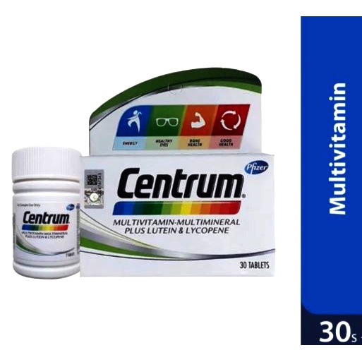 CENTRUM MULTIVITAMINS & MINERALS + LUTEIN & LYCOPENE TABLET 30S