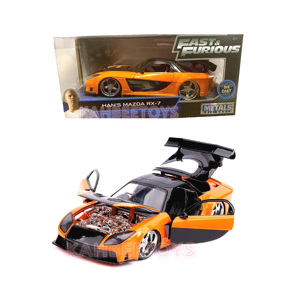 Jada Fast & Furious 1:24 Han's Mazda RX-7 Die-cast Car, Toys for Kids and  Adults - Fast & Furious 1:24 Han's Mazda RX-7 Die-cast Car, Toys for Kids  and Adults . shop