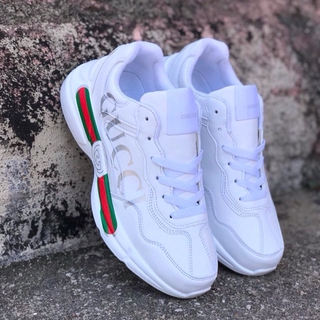 Sneakers Atletik Lelaki Gucci dalam Mystic White - Malaysia