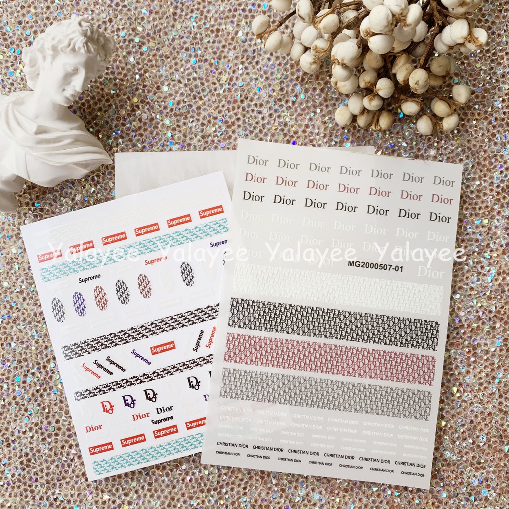 Yalayee [Nail Sticker] Dior Dior Color Sticker Adhesive Sticker ...