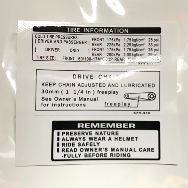 Sticker standard original EX5(sticker peti rantai/kepak) | Shopee Malaysia