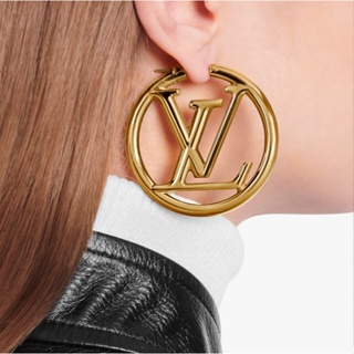 lv circle earrings