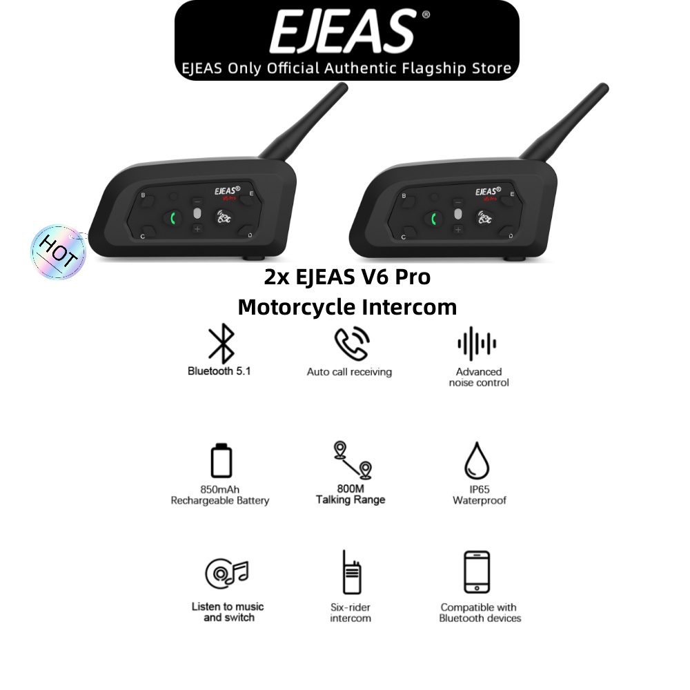 EJEAS Type-C Headset Accessoires Compatibel Met Bluetooth Motorfiets Intercom V4 V6 V7 MS8 MS20