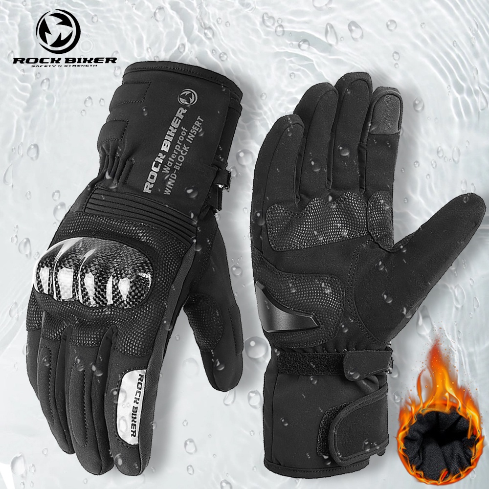 Warm best sale biker gloves