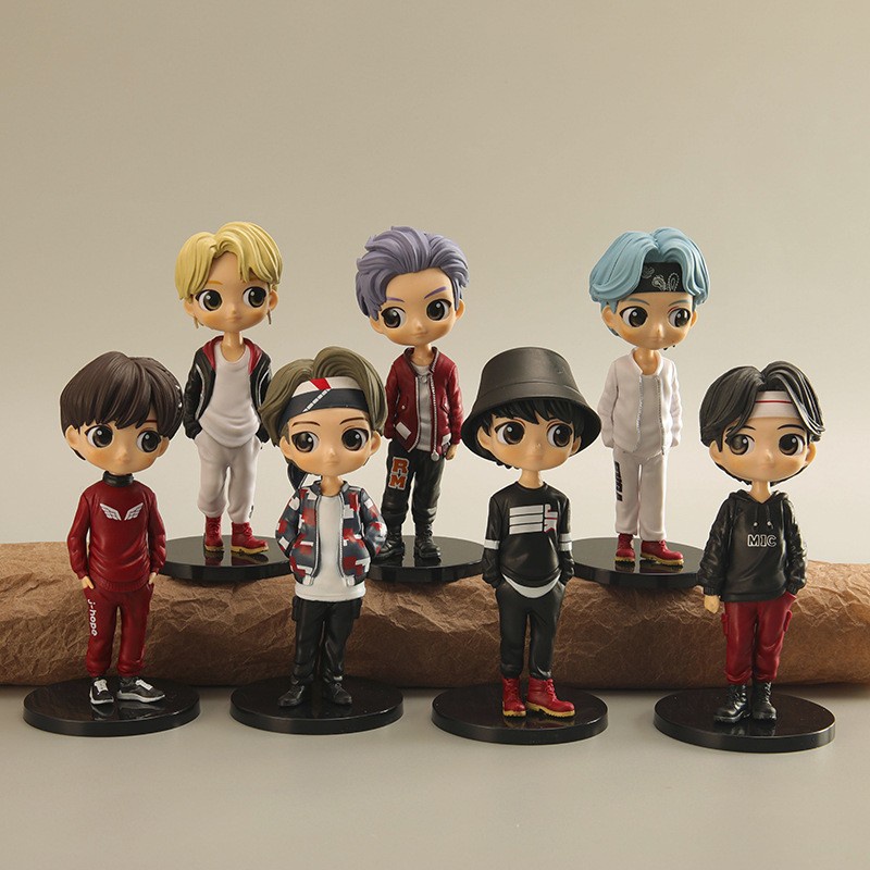 BTS - Jungkook, Jimin, Suga, Jin, J Hope, army, action figure, boneco ...