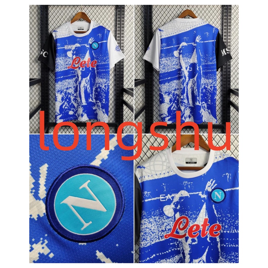 2023 2024 Napoli Blue Special Edition socccer jersey football clothes shirt SXXL Shopee Malaysia