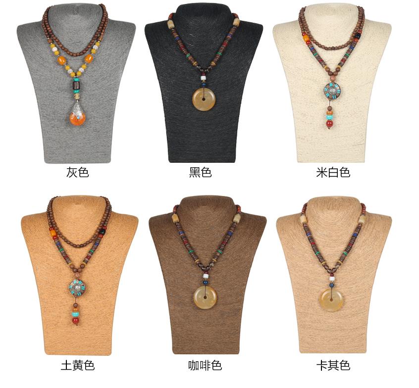 Model Bust Show Exhibitor 6 Options Hemp Rope Jewelry Display Necklace ...