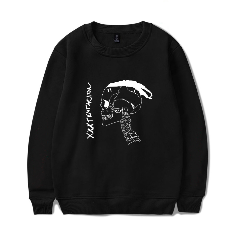 Big Size MC XXXTentacion Men Women Cotton Sweatshirt Hip Hop Streetwear Unisex Pullover Sweater 720B Shopee Malaysia