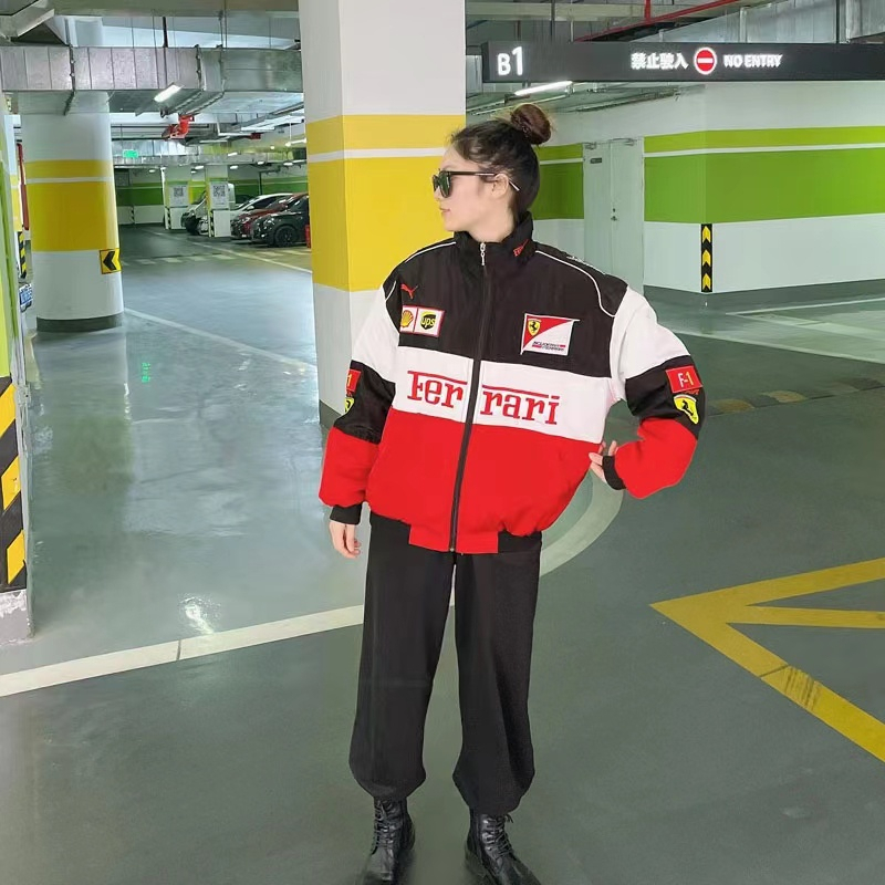 Ferrari Sport Red Blouse Jacket | Shopee Malaysia