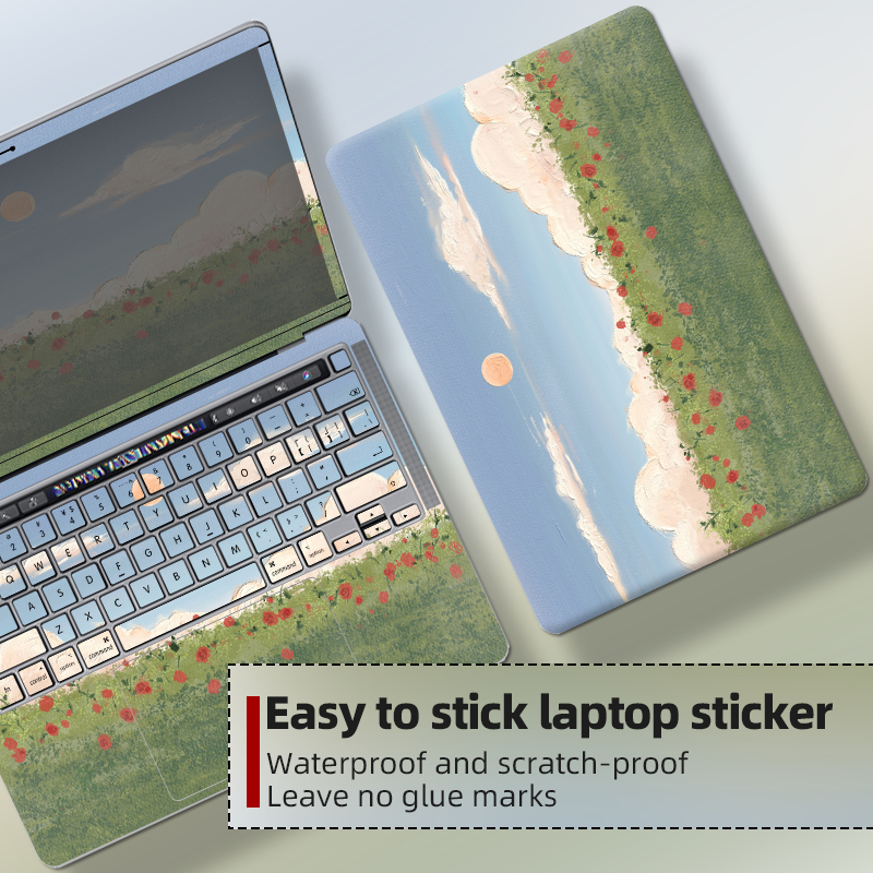 Hot Oil Painting Style Vinyl Laptop Sticker - Artistic Film for Most ...