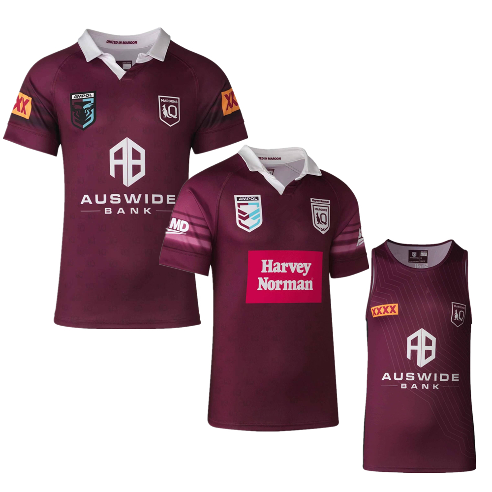 2023 2024 QUEENSLAND MAROONS STATE OF ORIGIN CAPTAINS RUN JERSEY