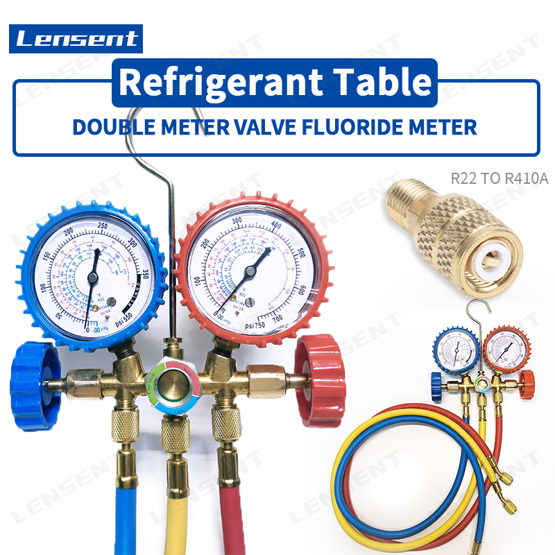Lensent AC Refrigerant table manifold gauge Car Air Conditioner