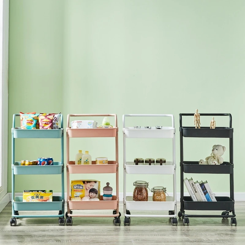 Home Furniture Kitchen Trolley Rolling Utility Cart Storage Rack