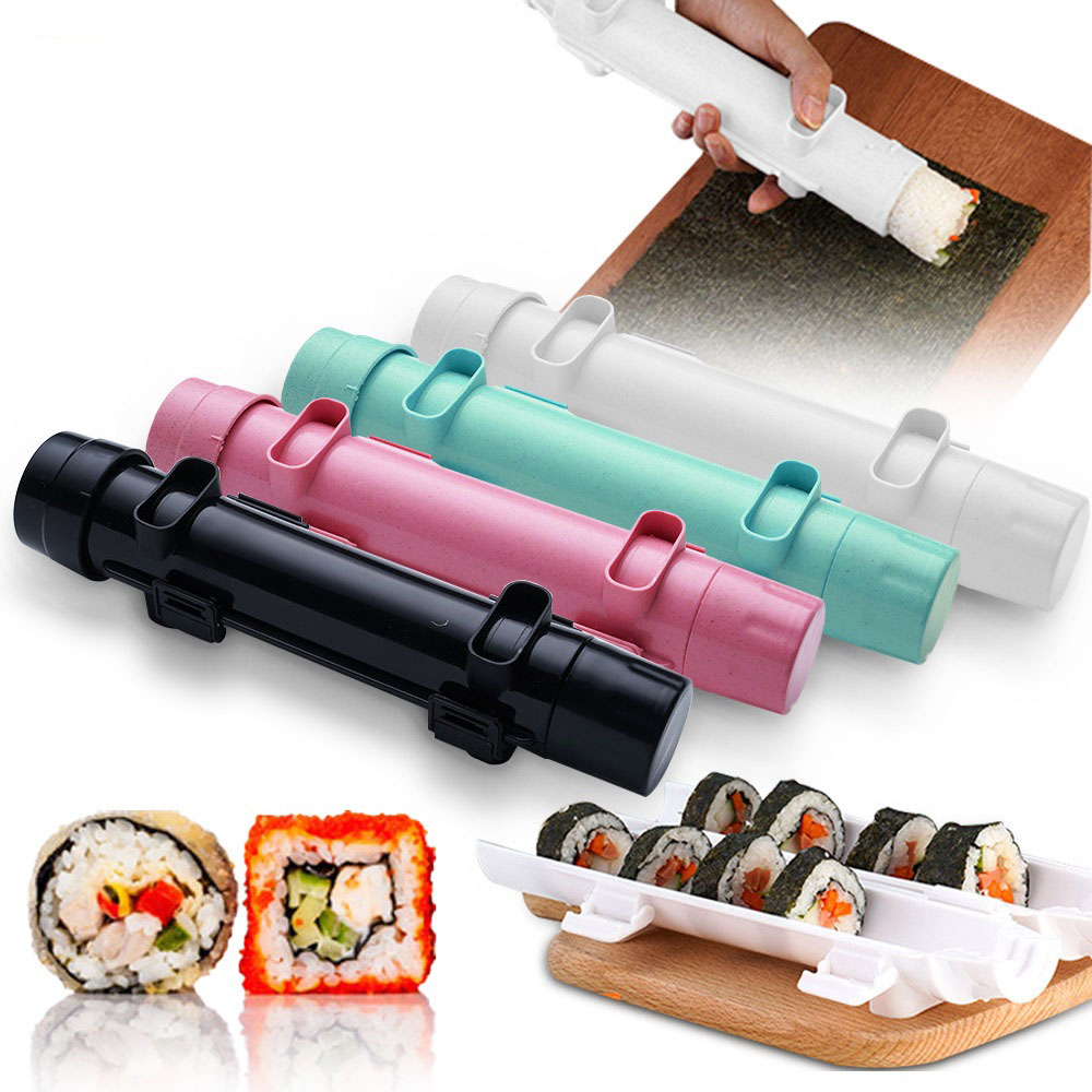 New Sushi Making Kit Quick Sushi Maker Roller Mold Rice Vegetable Meat ...