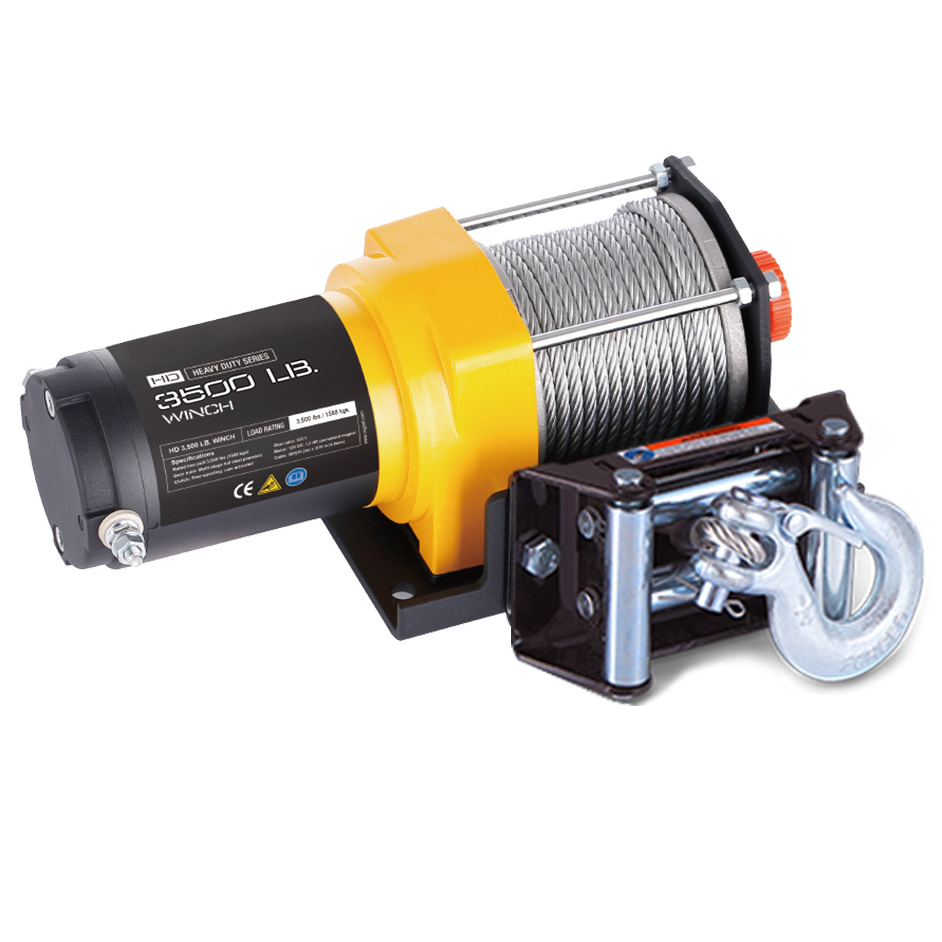 ATV Winch 3000LB, 12V DC Electric Winch with 50Ft Steel Rope, Roller