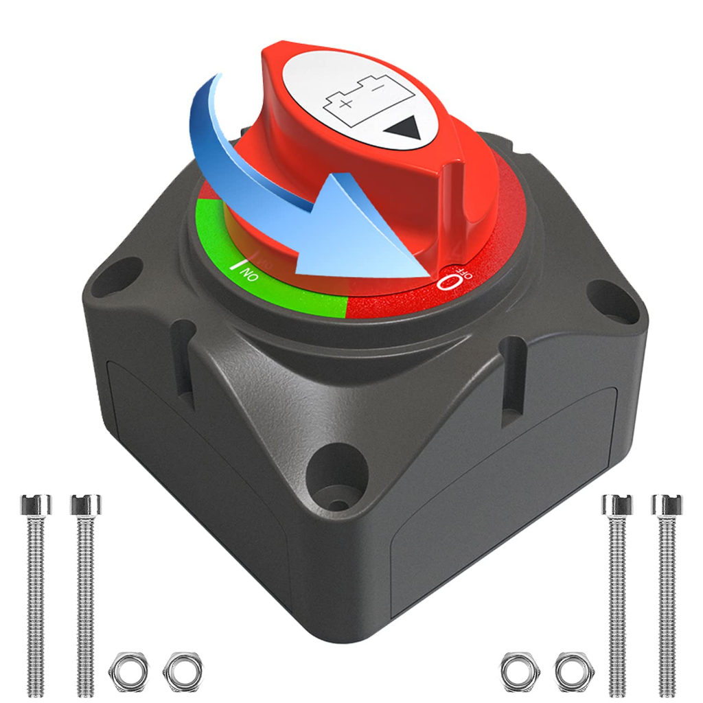 Battery Disconnect Switch 12V Master,12V48V Battery Shut Off Switch