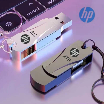 HP USB 2.0 Metal 2TB Rotating High Speed Flash Drive Stick Pendrive For ...