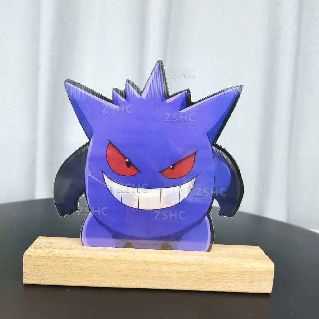 Gengar Motion Sticker Pok Mon Anime Car Sticker Waterproof Decals For