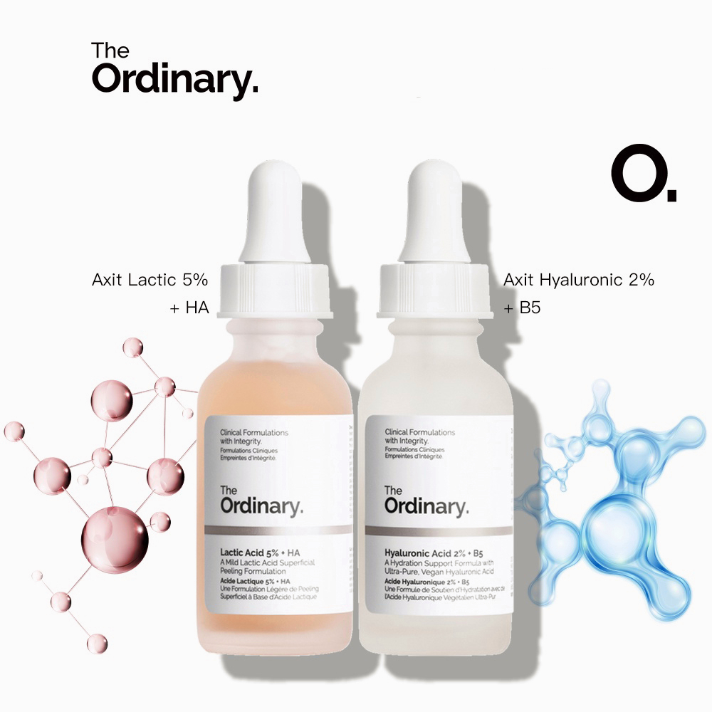 The Ordinary Moisturizing Set Lactic Acid 5 + HA / Hyaluronic Acid 2