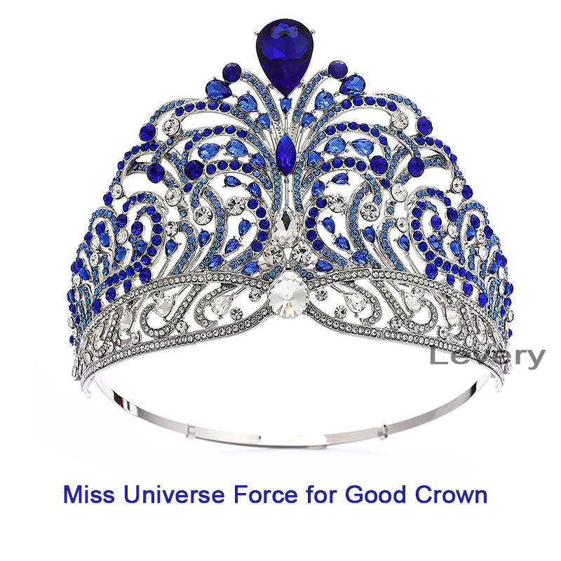 Levery Miss Universe Force for Good Crown Shining Rhinestone Tiara Full ...