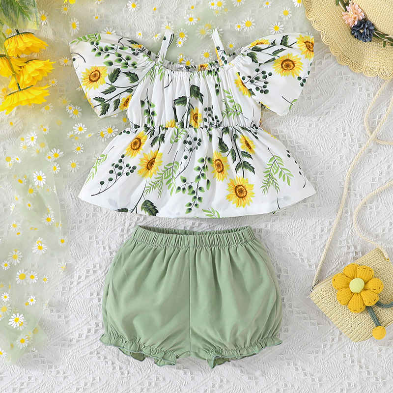 Baby girl shorts outfit best sale