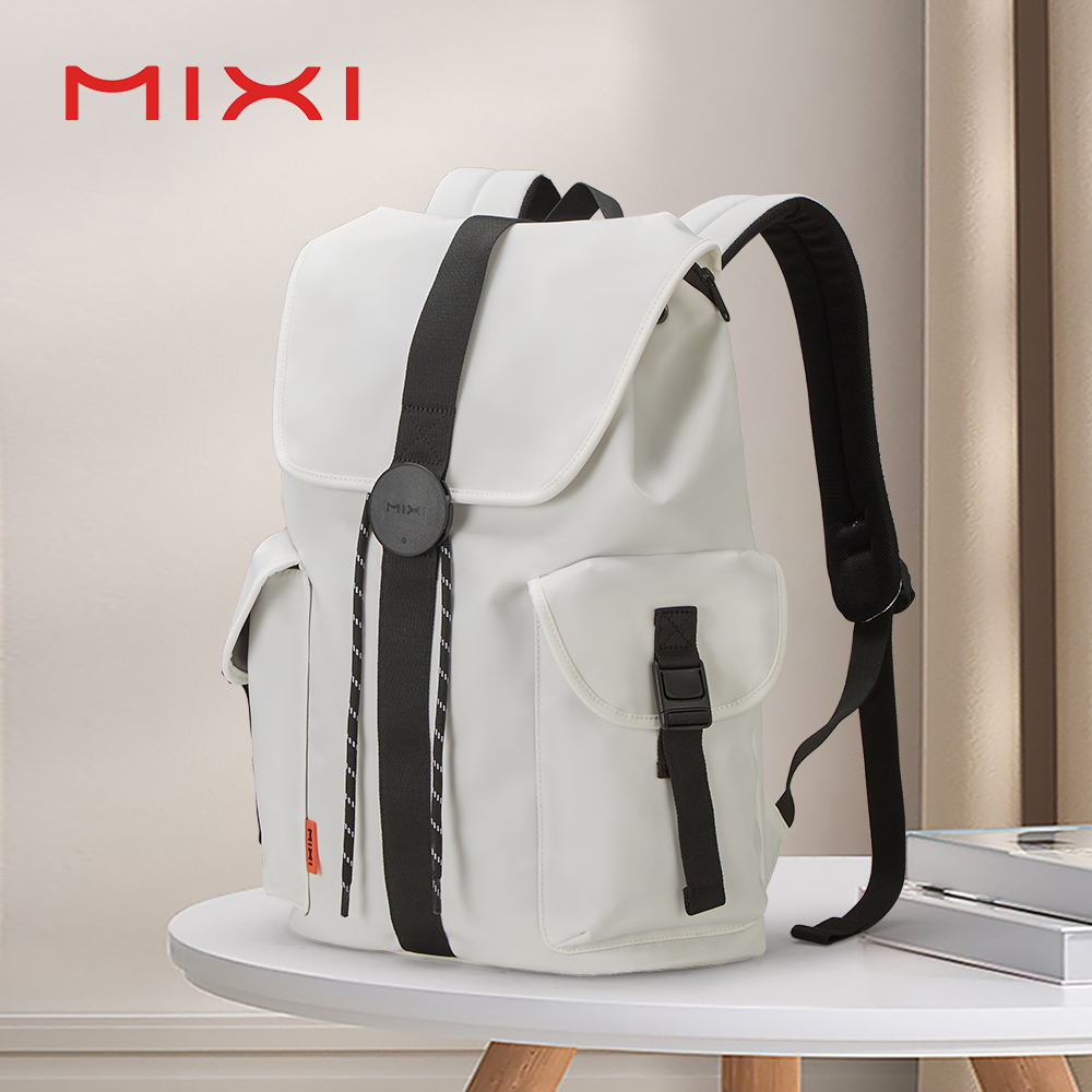 Mixi Waterresistant Travel Backpack Unisex Clamshell Antitheft